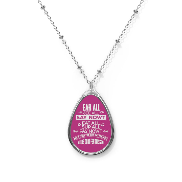 Yorkshiremans Oval Necklace