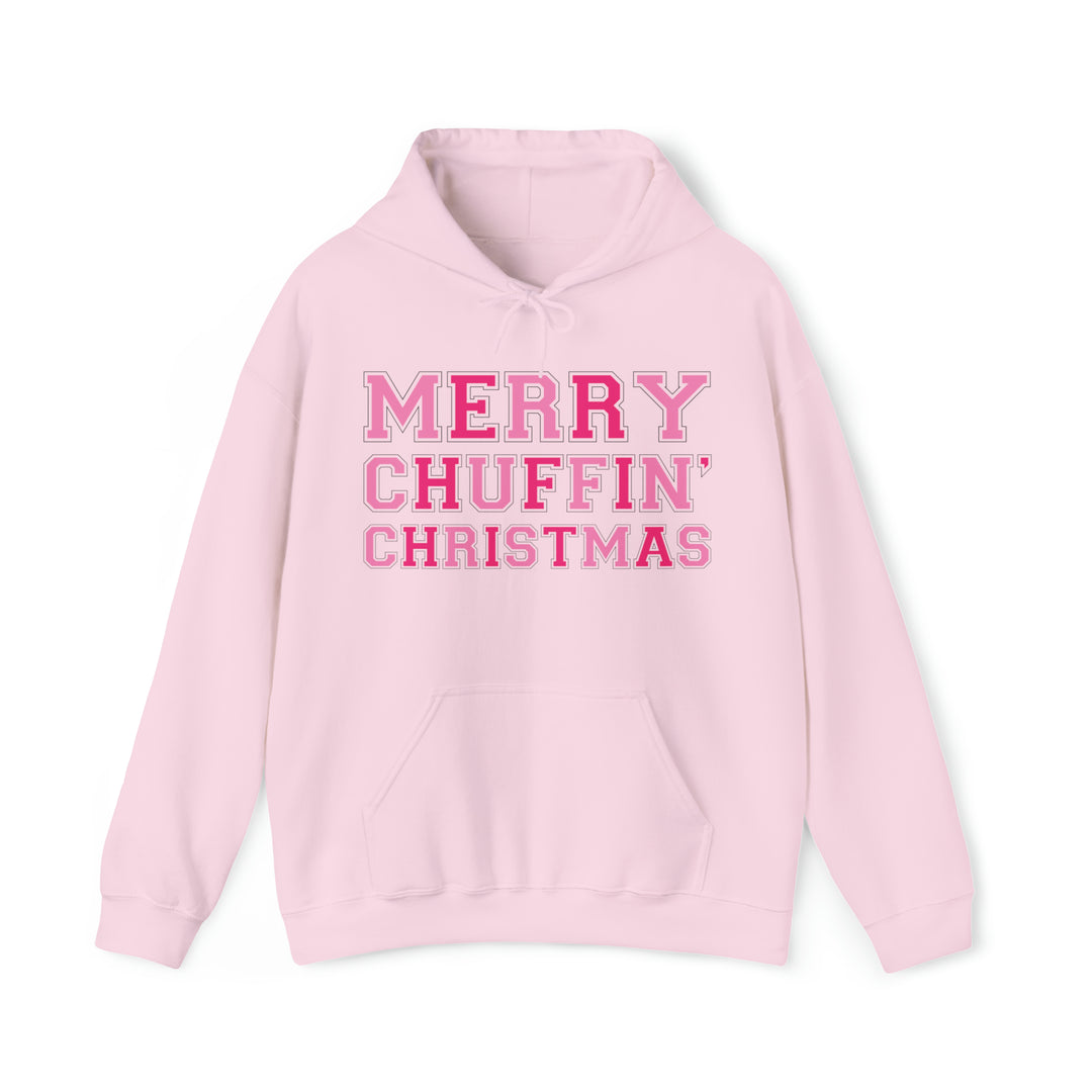Chuffin Xmas Hoodie - Light Pink