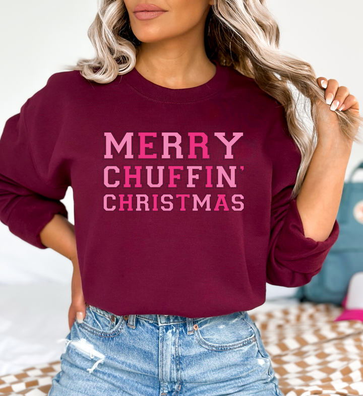 Chuffin Xmas Sweatshirt - Maroon