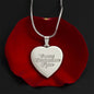 Crazy Christmas Lass Heart Necklace