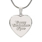 Crazy Christmas Lass Heart Necklace
