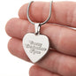 Crazy Christmas Lass Heart Necklace