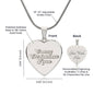Crazy Christmas Lass Heart Necklace