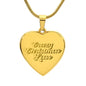 Crazy Christmas Lass Heart Necklace
