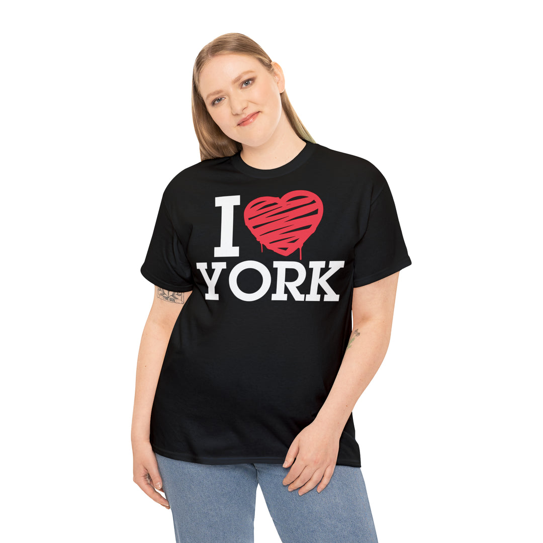 I Love York Unisex Tee | Unisex Classic Tees | Yorkshire Gear