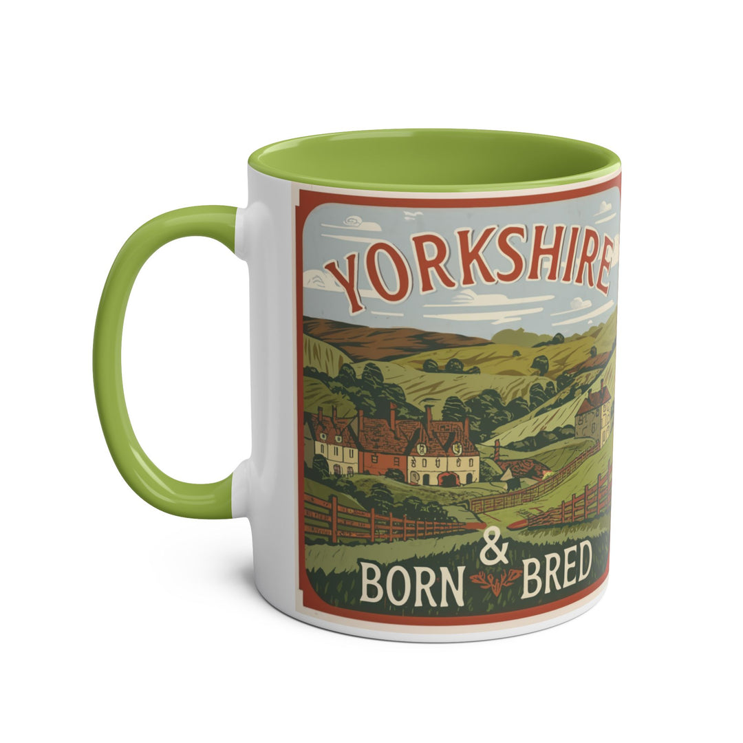 Yorkshire Born & Bred Two-Tone Mug