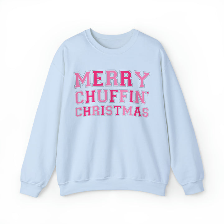 Merry Chuffin Christmas Sweatshirt - Blue