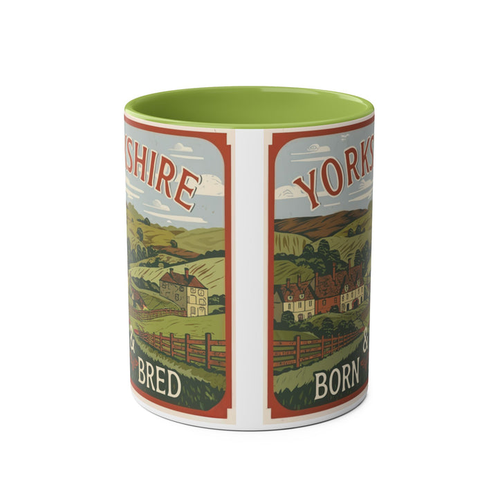 Yorkshire Born & Bred Two-Tone Mug