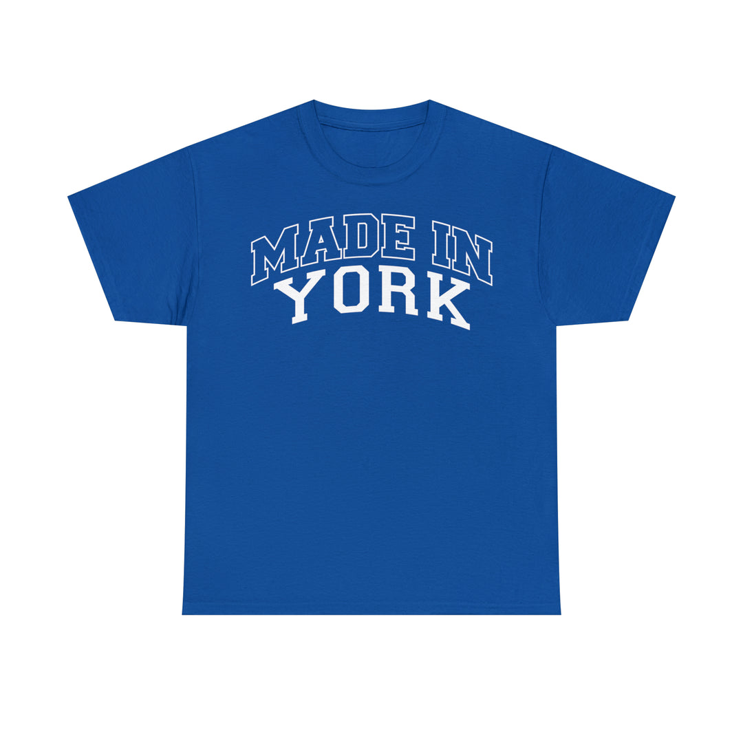 Made in York Unisex Tee | New York T-shirts | Yorkshire Gear