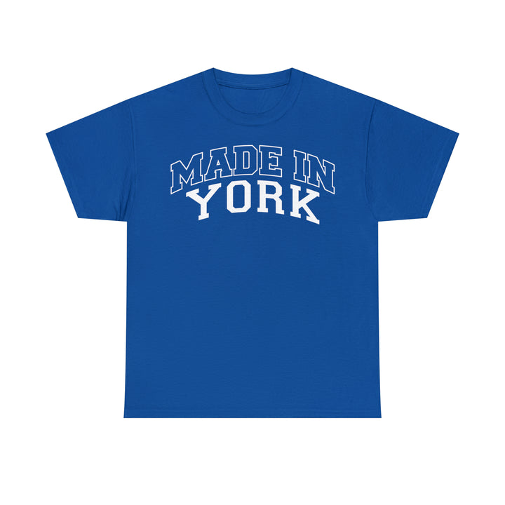 Made in York Unisex Tee | New York T-shirts | Yorkshire Gear