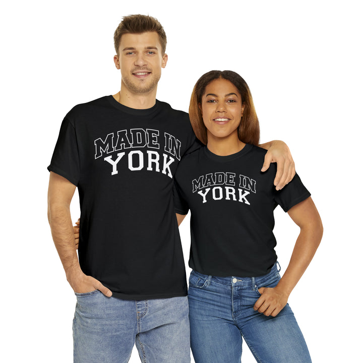 Made in York Unisex Tee | New York T-shirts | Yorkshire Gear