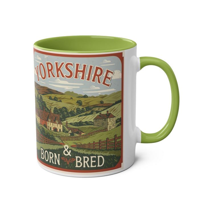 Yorkshire Born & Bred Two-Tone Mug