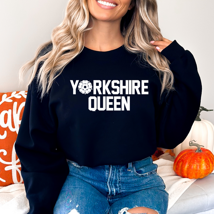 Yorkshire Queen Black Sweatshirt