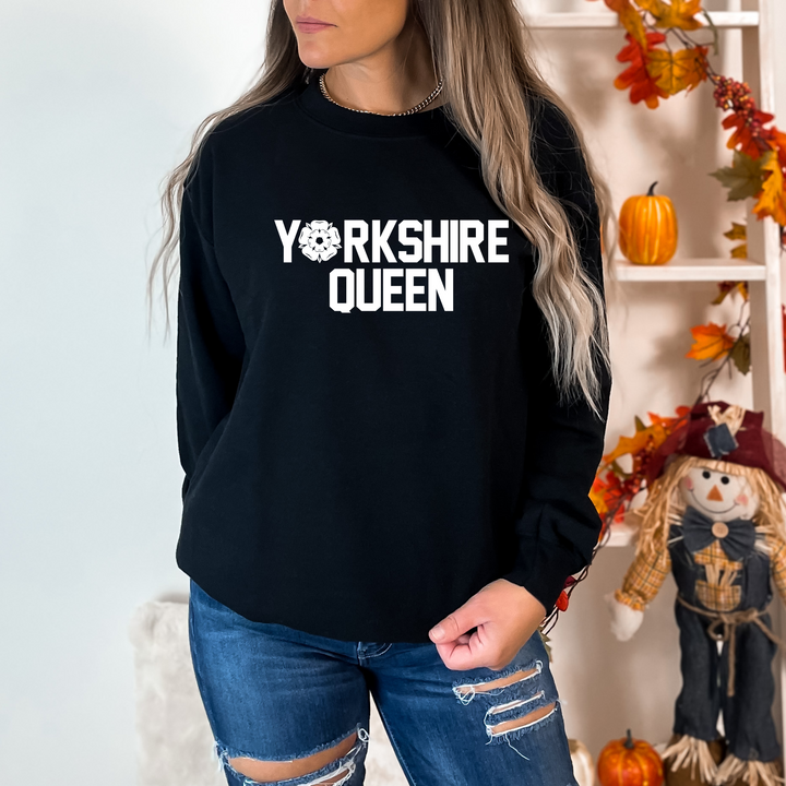 Yorkshire Queen Black Sweatshirt