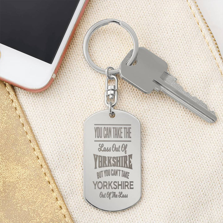 Yorkshire Lass Fact Engraved Keychain