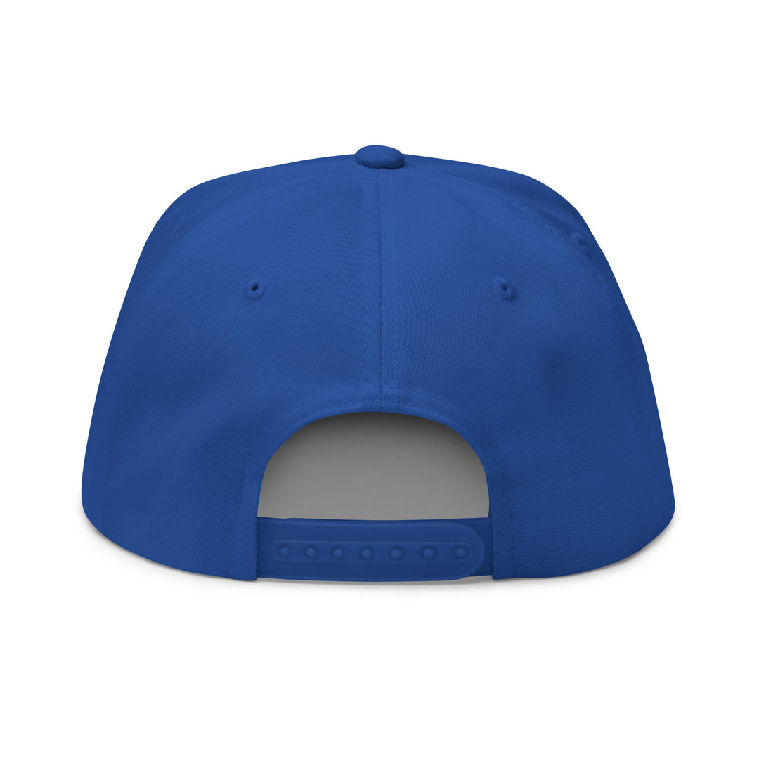 Flat Hat - Blue/White