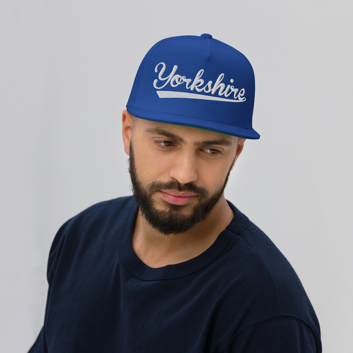 Flat Hat - Blue/White