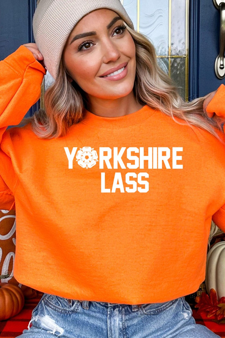 Yorkshire Lass Orange Sweatshirt